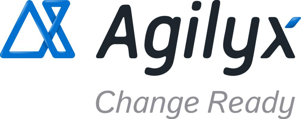 Agilyx full logo with tagline, RGB, transparent